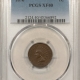 Indian 1874 INDIAN 1c, PCGS MS-63 BN, SPOT-FREE & LOOKS GEM!
