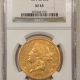 $20 1861 TYPE 1 $20 LIBERTY GOLD – SS REPUBLIC HOLDER, NGC MS-61 LUSTROUS & PRETTY!