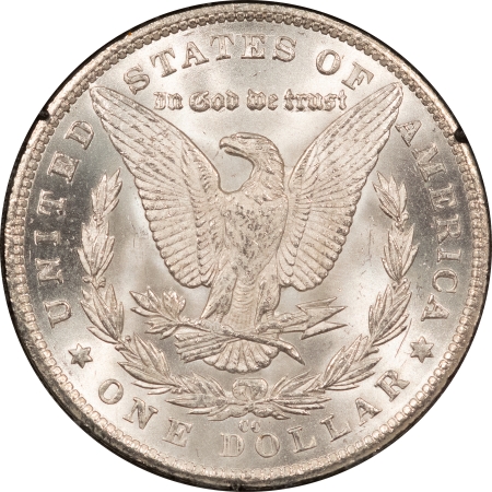 Dollars 1881-CC MORGAN $1, IN BLACK GSA HOLDER, NGC MS-62, WHITE & FROSTY W/ BOX/COA