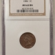 Indian 1882 INDIAN CENT, NGC MS-63 BN, REALLY CHOICE W/ HINTS OF RED!