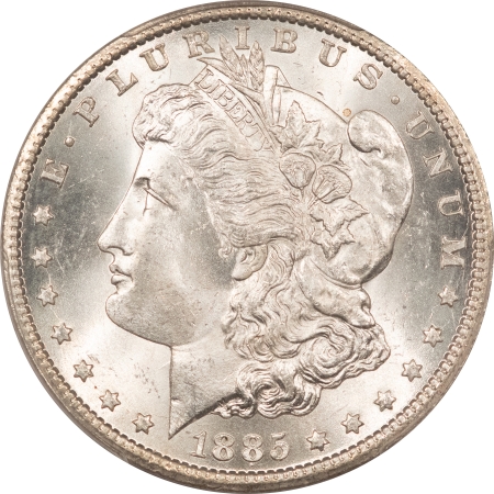 Dollars 1885-CC MORGAN DOLLAR – PCGS MS-65, BLAST WHITE GEM & PREMIUM QUALITY!