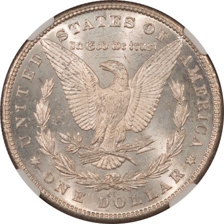 Dollars 1890-CC MORGAN DOLLAR – NGC MS-64, BLAST WHITE, FLASHY & MARK-FREE, NICE!