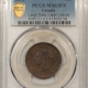 New Store Items 1892 CANADA LARGE CENT, KM-7 – PCGS MS-63 RB, TOUGH DATE!