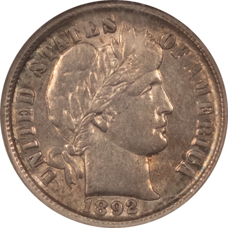 Barber Dimes 1892-O BARBER DIME, NGC AU-53, FRESH FROM A BARBER DIME SET