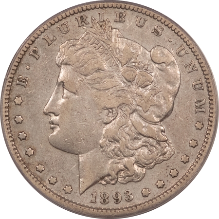 Dollars 1893-S MORGAN DOLLAR – PCGS VF-30, MEDIUM GREY, KEY-DATE!