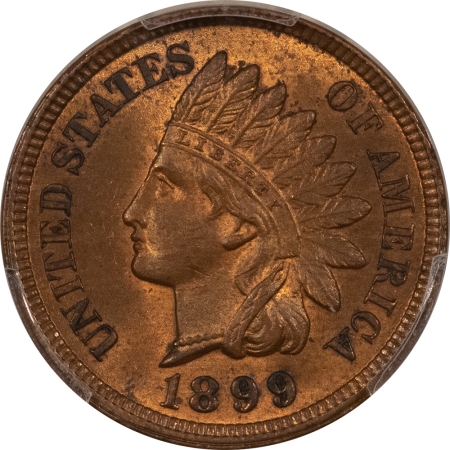 Indian 1899 INDIAN HEAD CENT – PCGS MS-63 BN, PRETTY & LOOKS RB!