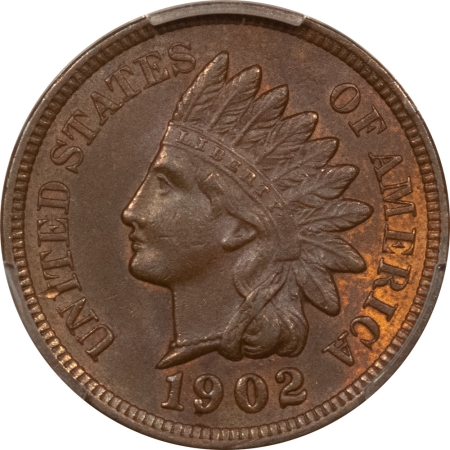 Indian 1902 INDIAN CENT – PCGS MS-62 BN, PQ & LOOKS CHOICE!