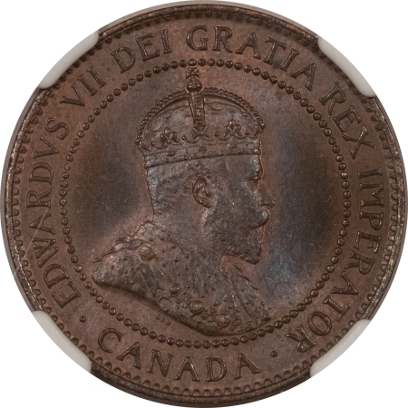 New Certified Coins 1902 CANADA LARGE CENT, KM-8 – NGC MS-65 BN, GORGEOUS & PQ GEM!