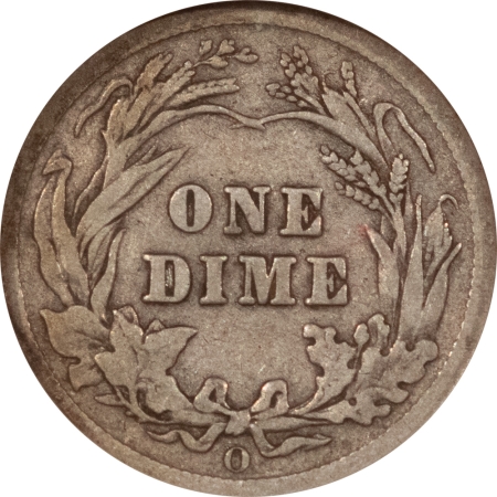 Barber Dimes 1906-O BARBER DIME, NGC F-12; FRESH FROM A BARBER DIME SET