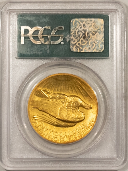 $20 1907 HIGH RELIEF $20 ST GAUDENS GOLD – WIRE EDGE – PCGS AU-58, OGH, PQ!