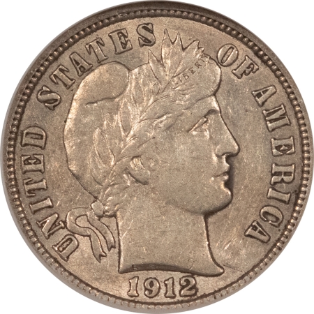 Barber Dimes 1912-D BARBER DIME, NGC XF-45; FRESH FROM A BARBER DIME SET