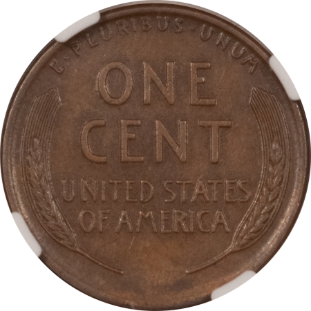 Lincoln Cents (Wheat) KEY 1914-D LINCOLN CENT, NGC AU-58; LOVELY GLOSSY-BROWN SURFACES; PQ!