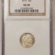 Barber Dimes 1916 BARBER DIME, NGC MS-62, ORIGINAL TONED & FRESH; FROM AN OLD-TIME SET