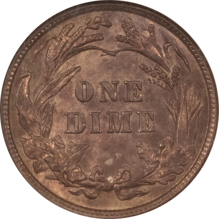 Barber Dimes 1916 BARBER DIME, NGC MS-62, ORIGINAL TONED & FRESH; FROM AN OLD-TIME SET