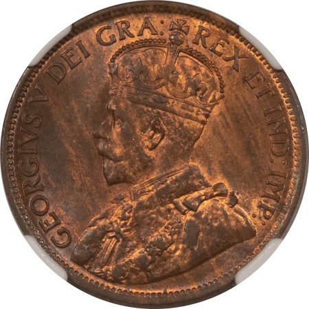 New Certified Coins 1920 CANADA LARGE CENT, KM-21 – NGC MS-64 RB, LAST YEAR ISSUE, BETTER DATE!