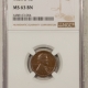 Lincoln Cents (Wheat) 1918-D LINCOLN CENT – NGC MS-64 BN, LOOKS GEM! PQ!