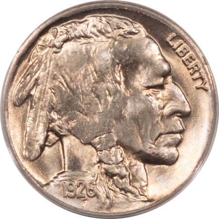 Buffalo Nickels 1926 BUFFALO NICKEL, PCGS MS-65; BLAZING LUSTER & MARK-FREE – PQ!