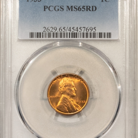 New Store Items 1933 LINCOLN CENT, PCGS MS-65 RD; A SPARKLING, FIERY RED GEM-FROM ORIGINAL ROLL!