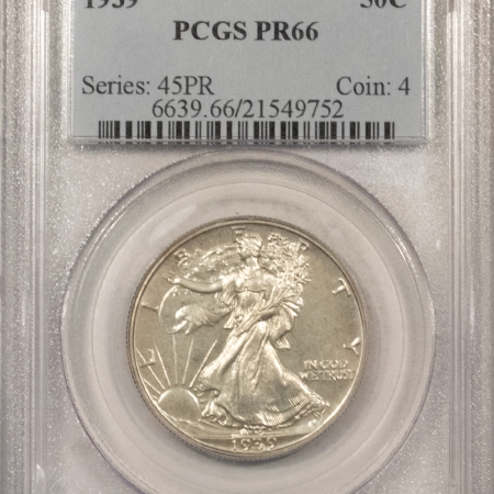 U.S. Certified Coins 1939 PROOF WALKING LIBERTY HALF DOLLAR, PCGS PR-66, ORIGINAL GEM W/ NICE SKIN! 