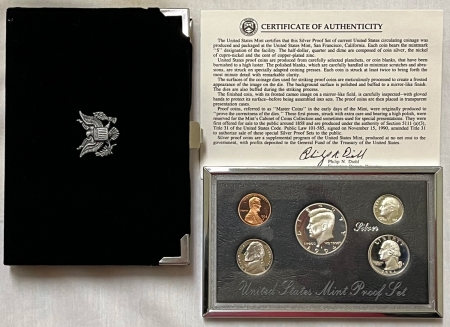 New Store Items 1994-S U.S. PREMIER SILVER PROOF SETS, LOT OF 4 SETS, GEM SILVER SILVER PROOF