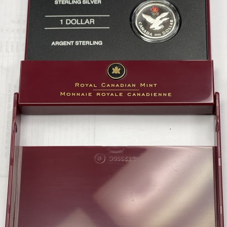 New Store Items 2006 CANADA ONE DOLLAR STERLING SILVER LUCKY LOONIE OLYMPIC PROOF, GEM W/ OGP