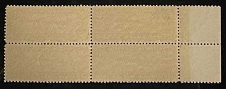 Air Post Stamps SCOTT #C-14 $1.30 BROWN GRAF ZEPPELIN, BLOCK OF 4 & PLATE #, MOG-NH V-CAT $2400