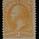 Official Stamps SCOTT #O-2, 2c YELLOW, MOG-H, FINE W/ FRESH COLOR – CATALOG VALUE $275!