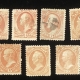 Official Stamps SCOTT #O-72 to O-82, TREASURY DEPT. 1c-90c, USED, F/VF – CATALOG VALUE $222.50