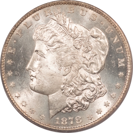 Morgan Dollars 1878-CC MORGAN DOLLAR – PCGS MS-64, BLAZING WHITE!