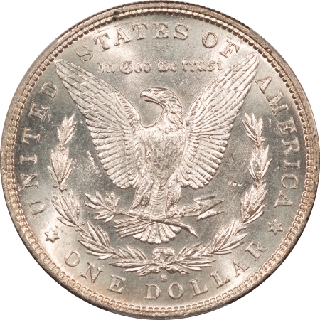 Morgan Dollars 1886-S MORGAN DOLLAR – PCGS MS-62, BLAST WHITE & PREMIUM QUALITY!