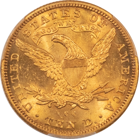 $10 1891-CC $10 LIBERTY GOLD, PCGS MS-63; FROSTY W/ GREAT EYE APPEAL-RARE ANY FINER!