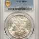 Morgan Dollars 1891-CC MORGAN DOLLAR – PCGS MS-64, SPITTING EAGLE, NICE LUSTER!