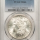 Morgan Dollars 1897 MORGAN DOLLAR – PCGS MS-64, WHITE, CLOSE TO GEM!