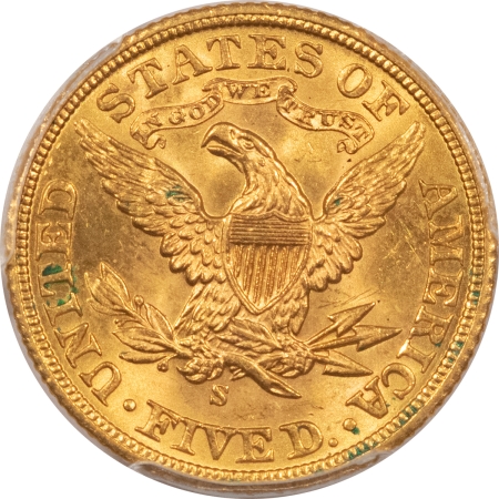 $5 1901-S $5 LIBERTY HEAD GOLD – PCGS MS-63, LUSTROUS & CHOICE!