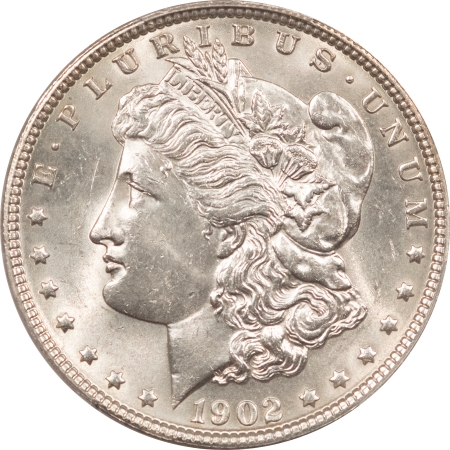 Morgan Dollars 1902 MORGAN DOLLAR – PCGS MS-64, LUSTROUS WHITE!