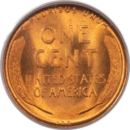 Lincoln Cents (Wheat) 1909 VDB LINCOLN CENT – PCGS MS-66 RD, BLAZING RED!