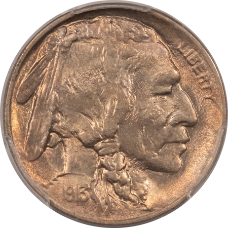 Buffalo Nickels 1913 BUFFALO NICKEL, TYPE I – PCGS MS-64, PREMIUM QUALITY!