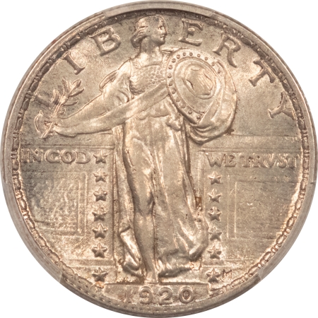 New Certified Coins 1920 STANDING LIBERTY QUARTER – PCGS AU-58, PQ, ORIGINAL SATINY BEAUTY!