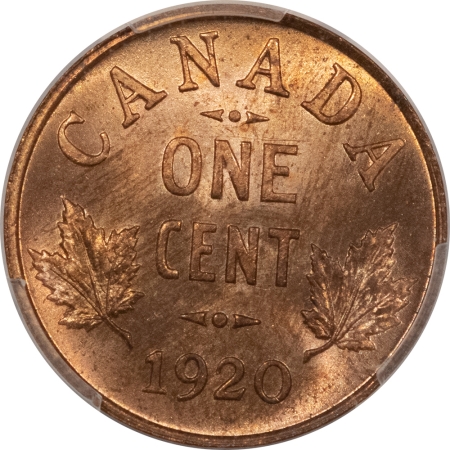 New Certified Coins 1920 CANADA SMALL CENT, KM-28 – PCGS MS-64 RB, NEARLY FULL RED! PQ!