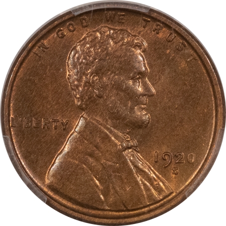 Lincoln Cents (Wheat) 1920-S LINCOLN CENT – PCGS MS-64 BN, ORIGINAL GLOSSY LUSTER!