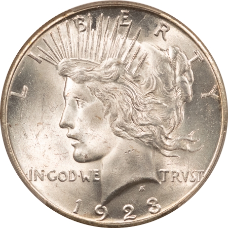 New Certified Coins 1923-S PEACE DOLLAR – PCGS MS-64, BLAZING WHITE & FULLY STRUCK, PREMIUM QUALITY!