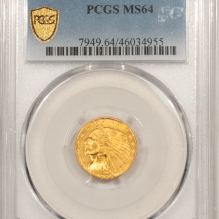 New Store Items 1925-D $2.50 INDIAN HEAD GOLD – PCGS MS-64, LUSTROUS!