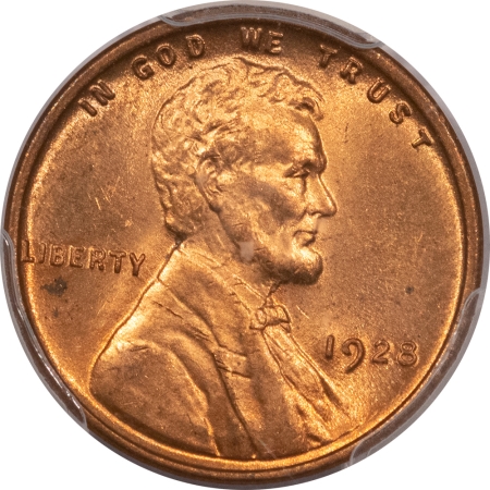 Lincoln Cents (Wheat) 1928 LINCOLN CENT – PCGS MS-64 RD, BLAZING RED