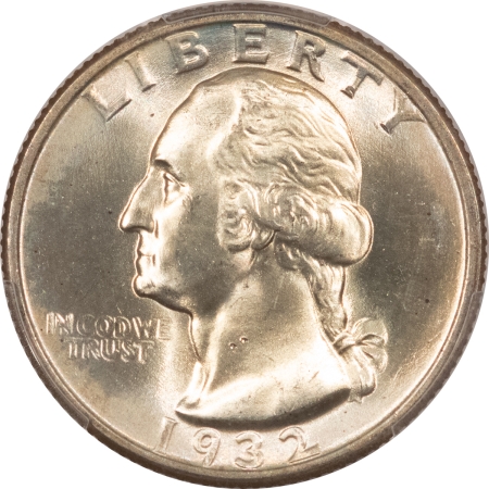 New Certified Coins 1932 WASHINGTON QUARTER – PCGS MS-65, BLAZING WHITE! GEM!