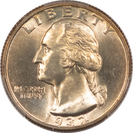 New Certified Coins 1932 WASHINGTON QUARTER – PCGS MS-65, FRESH FLASHY GEM!
