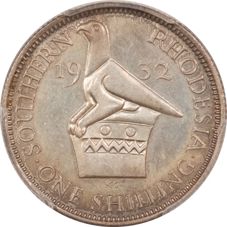 New Certified Coins 1932 SOUTHERN RHODESIA PROOF SILVER SHILLING KM-3 – PCGS PR-65, ORIGINAL & PQ!