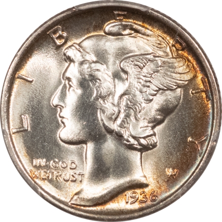 Mercury Dimes 1936 MERCURY DIME – PCGS MS-65, PRETTY, BLAZING GEM!