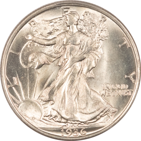 New Certified Coins 1936 WALKING LIBERTY HALF DOLLAR – PCGS MS-65, BLAST WHITE & PQ!