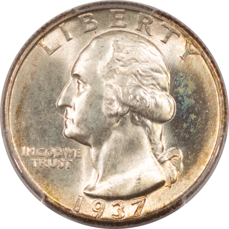 New Certified Coins 1937 WASHINGTON QUARTER – PCGS MS-66+, LUSTROUS & PRETTY!