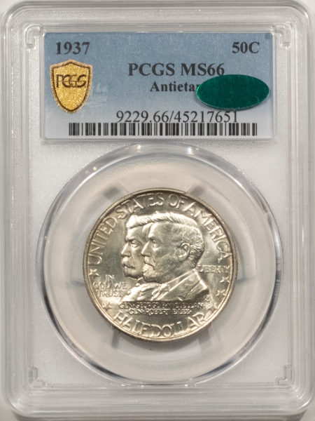 CAC Approved Coins 1937 ANTIETAM COMMEMORATIVE HALF DOLLAR – PCGS MS-66, CAC APPROVED! BLAST WHITE!